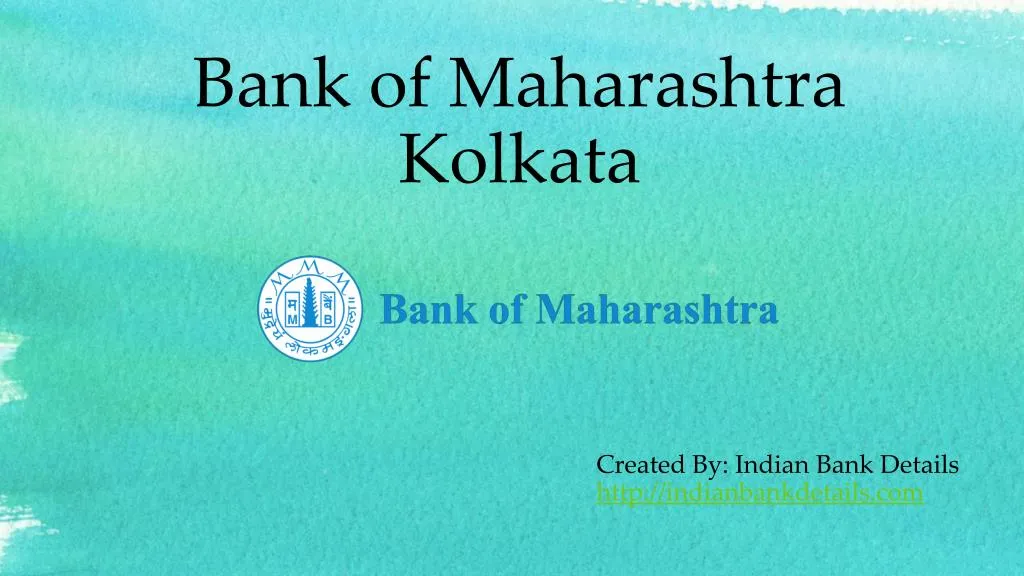 bank of maharashtra kolkata