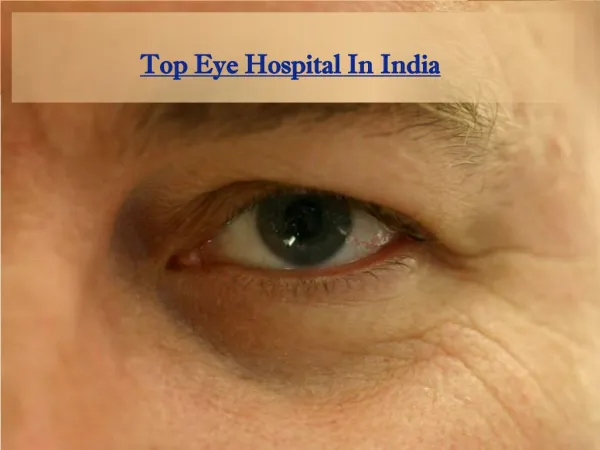 Top eye hospital in India