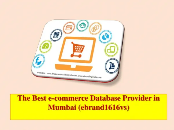 The Best e-commerce Database Provider in Mumbai (ebrand1616vs)