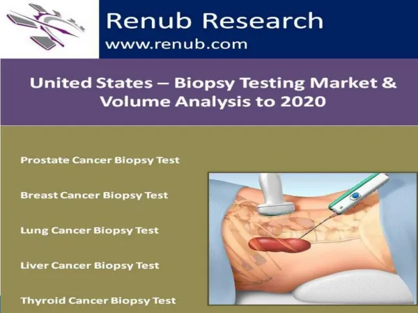 Biopsy Testing Market & Volume Analysis to 2020 - United States