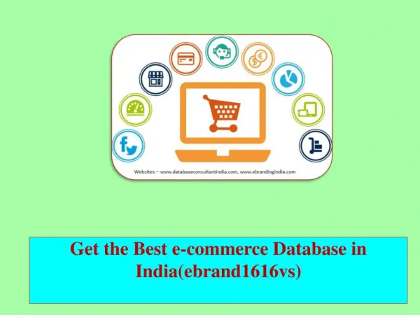 Get the Best e-commerce Database in India(ebrand1616vs)