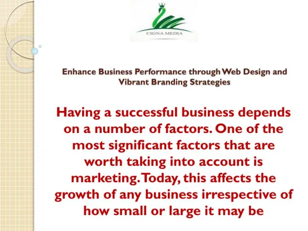 Enhance Business Performance through Web Design and Vibrant Branding Strategies