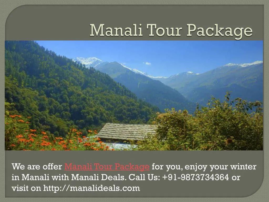 manali t our package