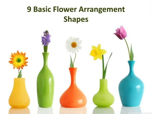 9 Basic Flower Arrangement Shapes