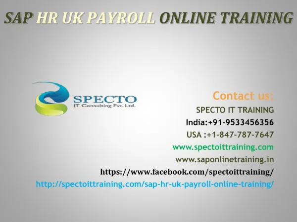 sap hr uk payroll online training in usa |online training on sap hr payroll in usa