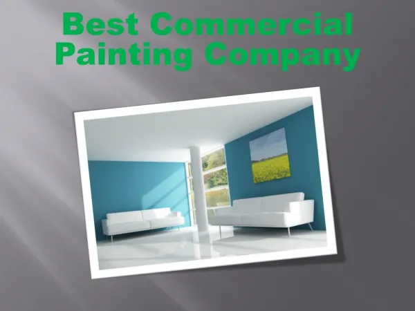 Best Commercial Painting Company