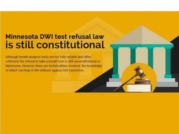 Minnesota DWI test refusal law is still constitutional