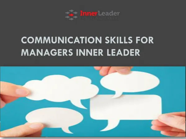 Communication Skills for Managers Inner Leader