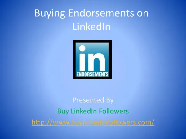 Buying Endorsements On LinkedIn