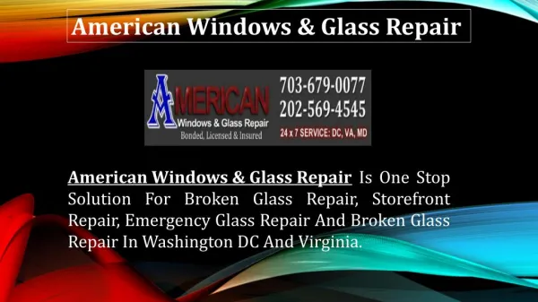 Call Now! Emergency Board up Service for Broken Glass Repair