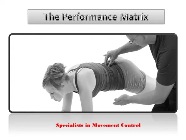 Get the Best Functional Movement Training from The Performance Matrix