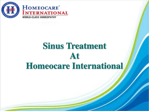 Complete solution for sinus infection with Homeopathy