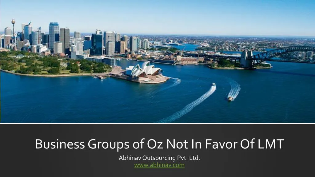 business groups of oz not in favor of lmt