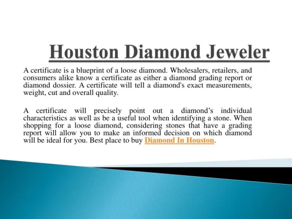 Attractive Collection Of Diamond Jewelry In Houston