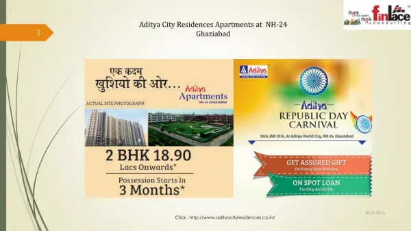 Aditya City Residences Homes at NH-24 Ghaziabad