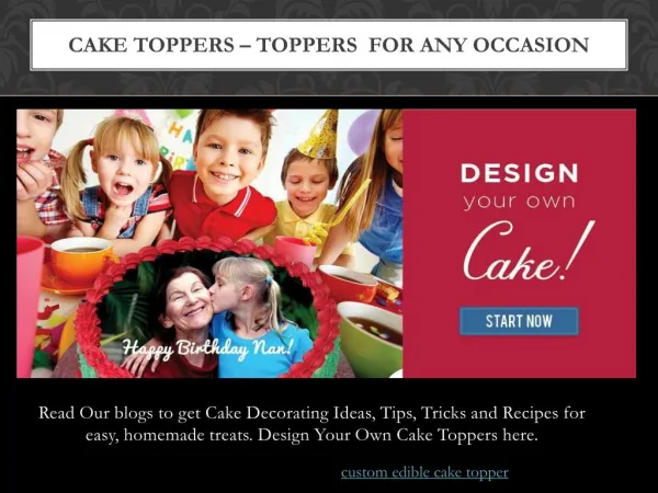 Custom Edible CakeTopper