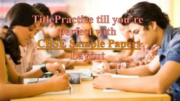 CBSE sample papers at Genext students