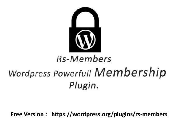 Rs-Member Wordpress Membership plugin