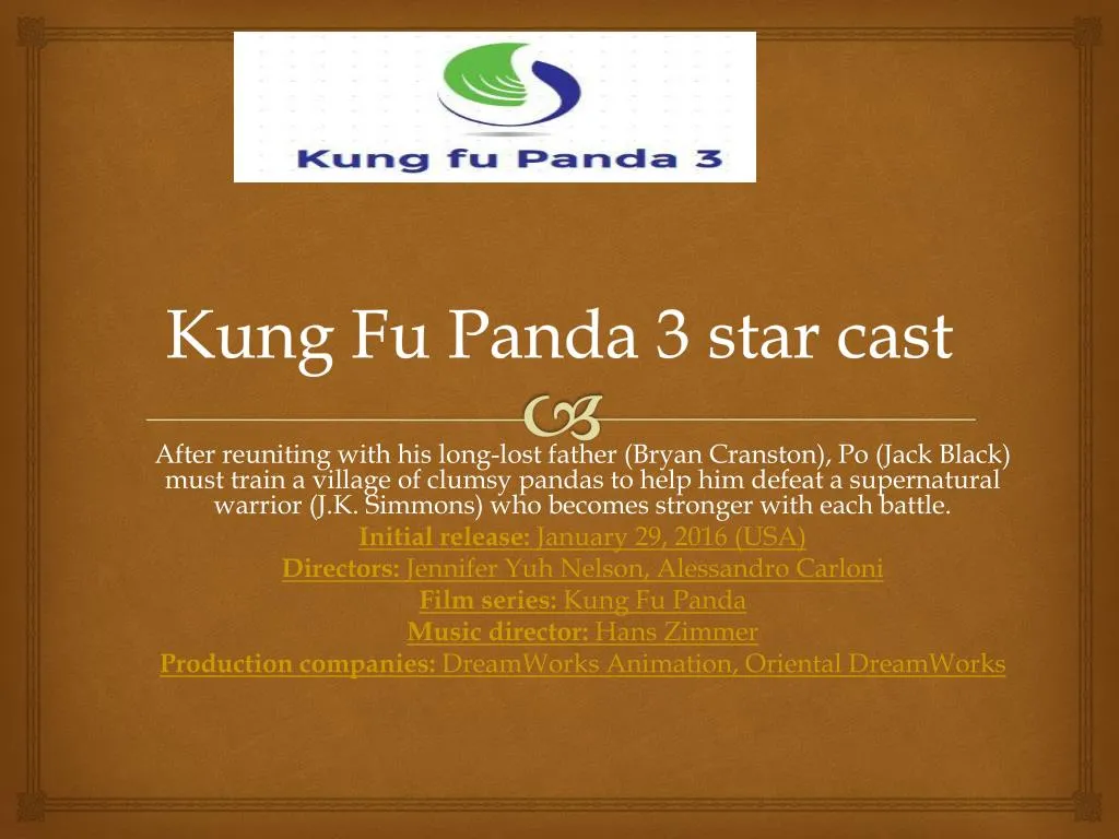 kung fu panda 3 star cast