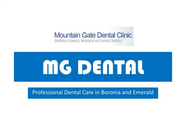 Professional Dental Care in Boronia and Emerald