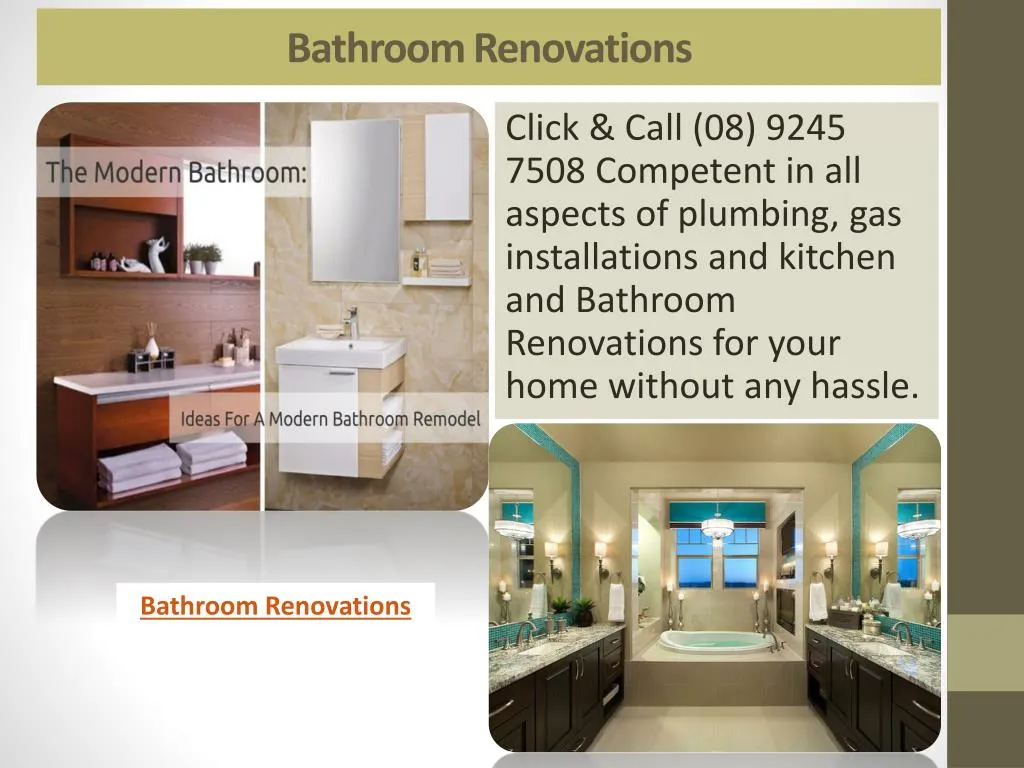 bathroom renovations