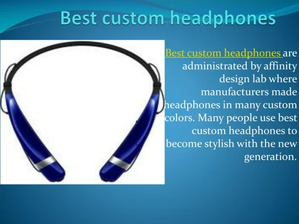 Headphone manufacturers