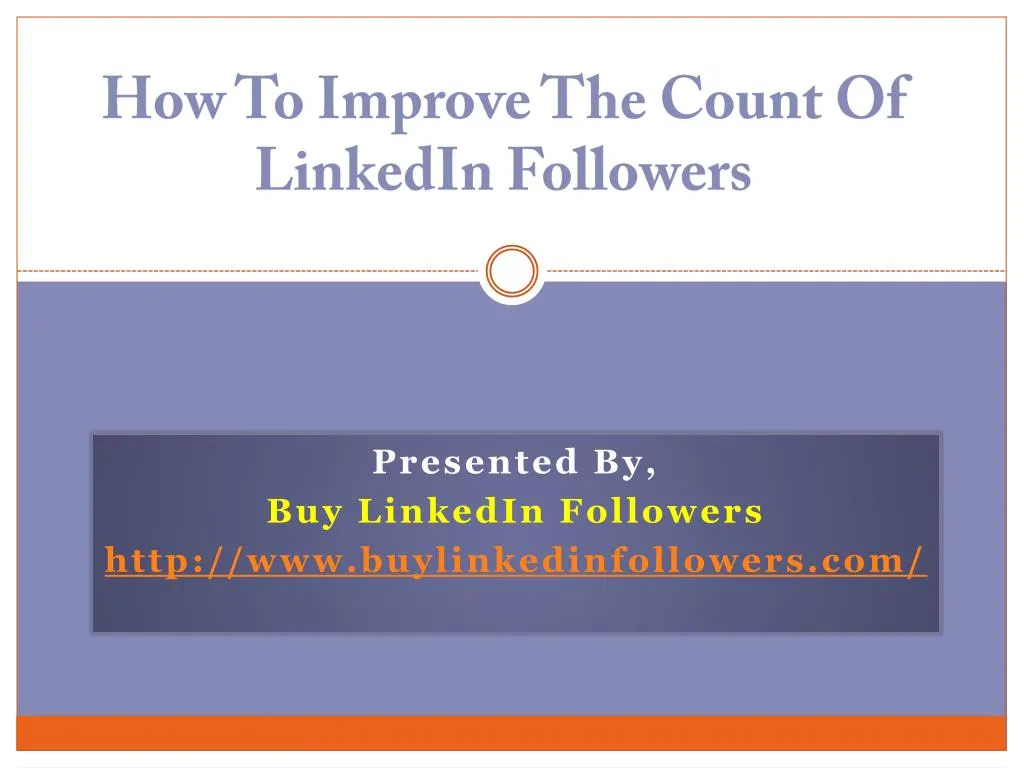 how to improve the count of linkedin followers