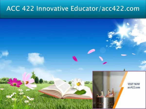 ACC 422 Innovative Educator/acc422.com