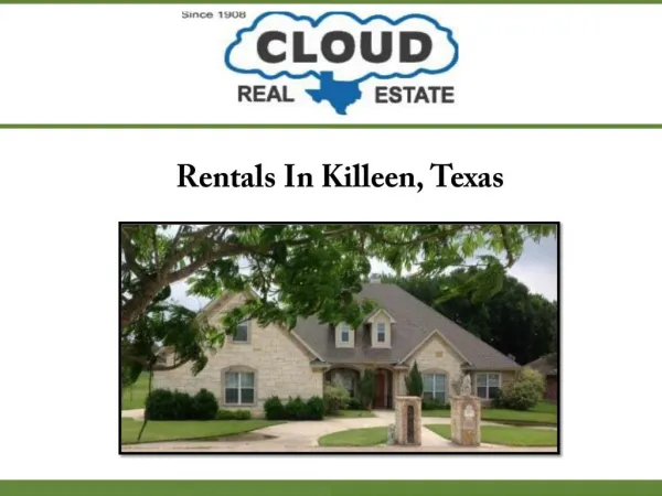 Rentals In Killeen, Texas
