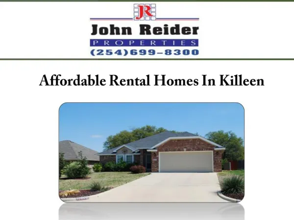 Affordable Rental Homes In Killeen