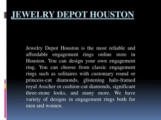 Best Engagement Ring In Houston