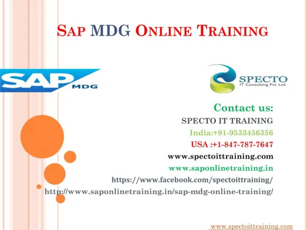 sap mdg online training in uk,canada