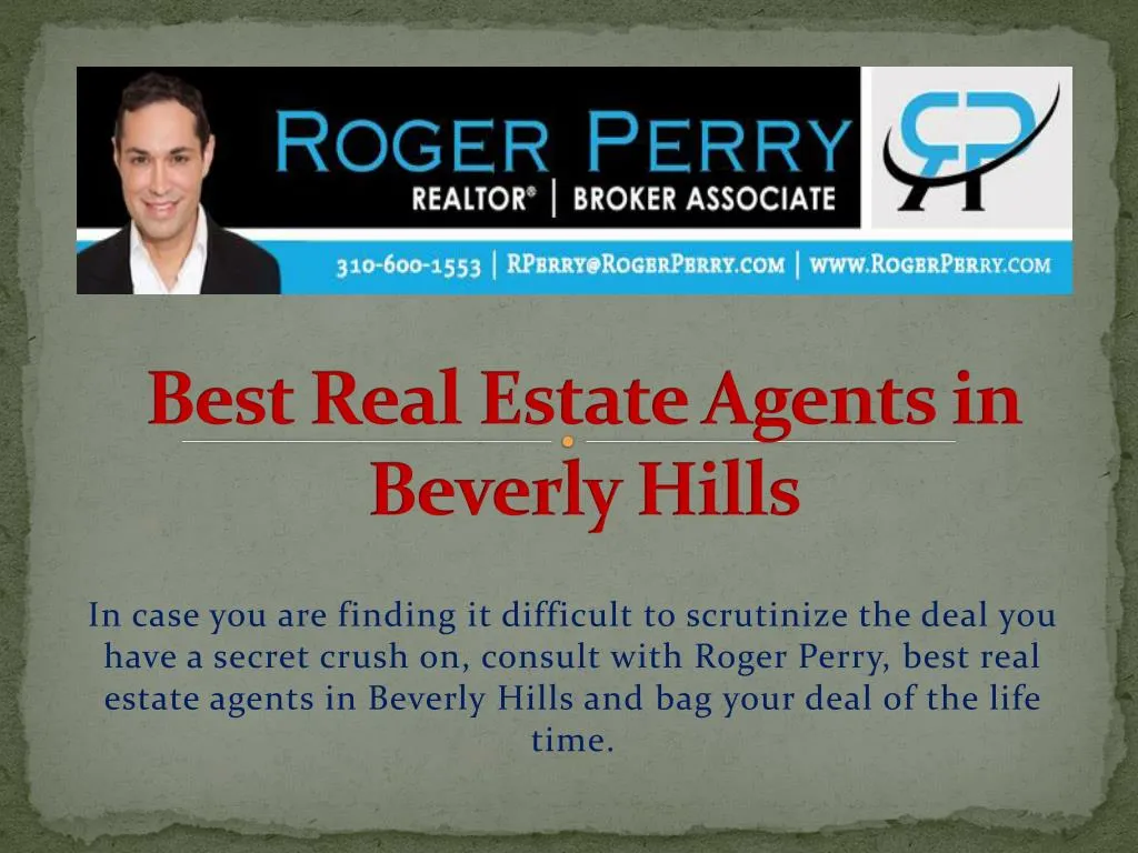 best real estate agents in beverly hills