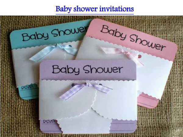 UNIQUE IDEAS FOR YOUR BABY SHOWER INVITATIONS