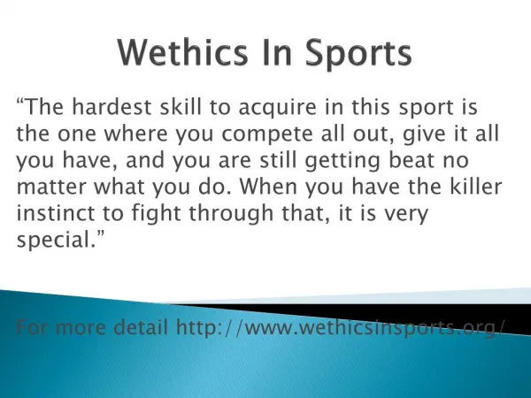 www.wethicsinsports.org