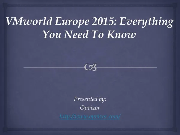 VMworld Europe 2015: Everything You Need To Know