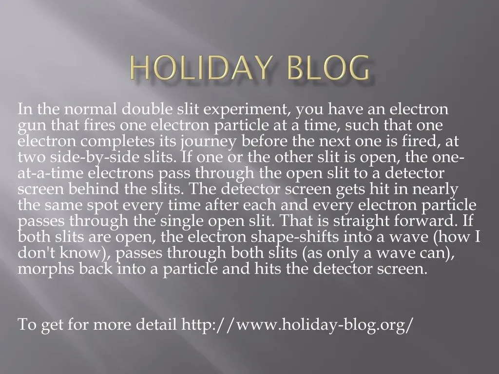 holiday blog