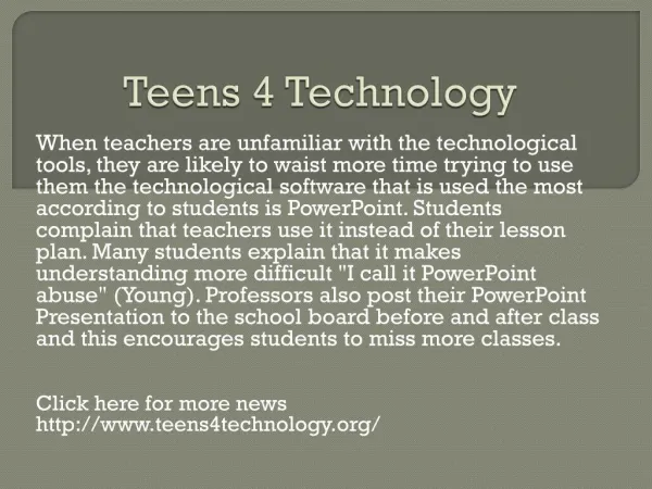 www.teens4technology.org