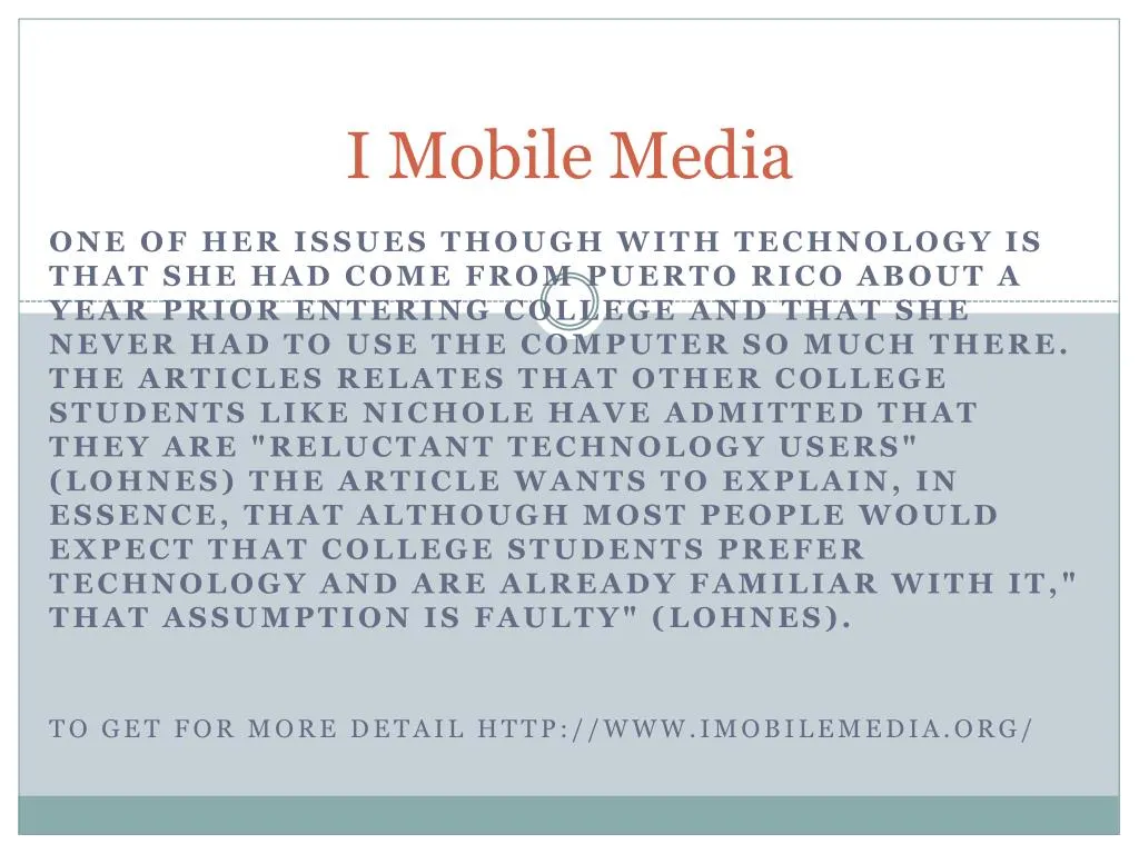 i mobile media