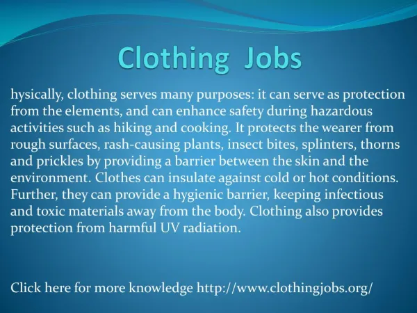 www.clothingjobs.org