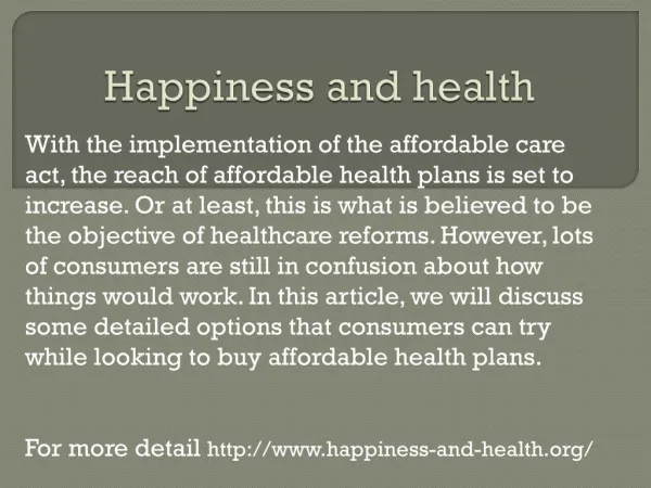 www.happiness-and-health.org
