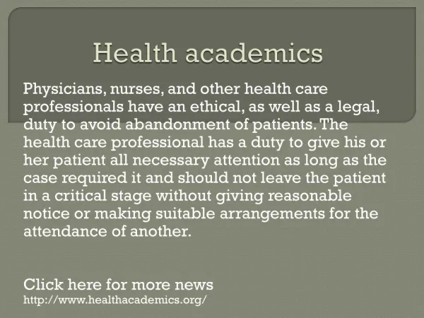 www.healthacademics.org