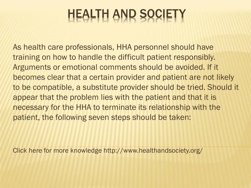 health and society
