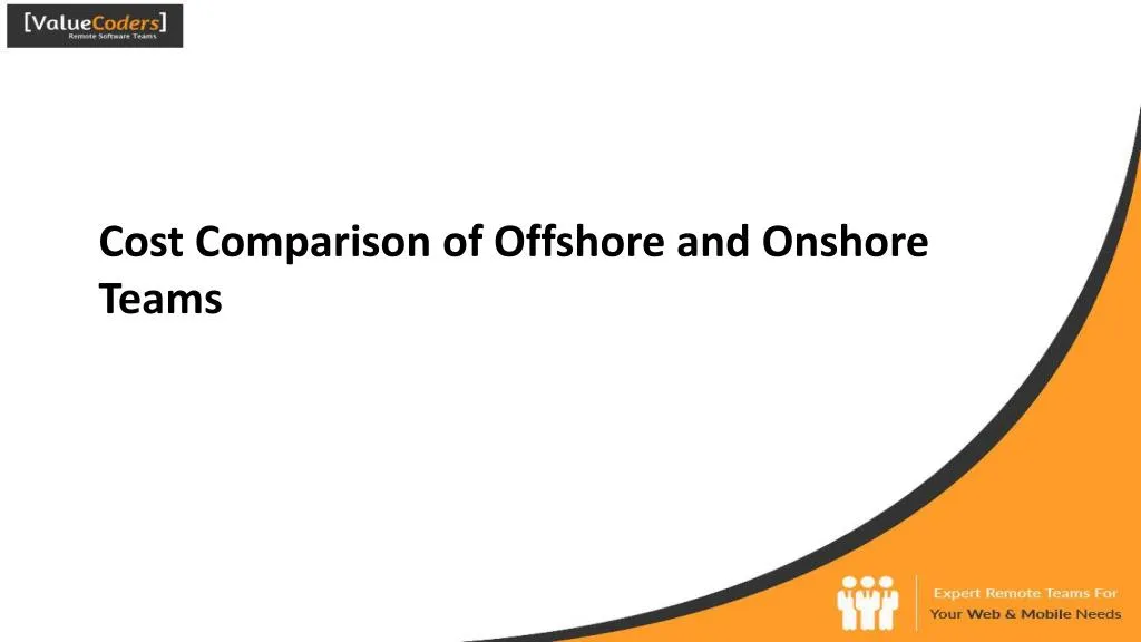 cost comparison of offshore and onshore teams