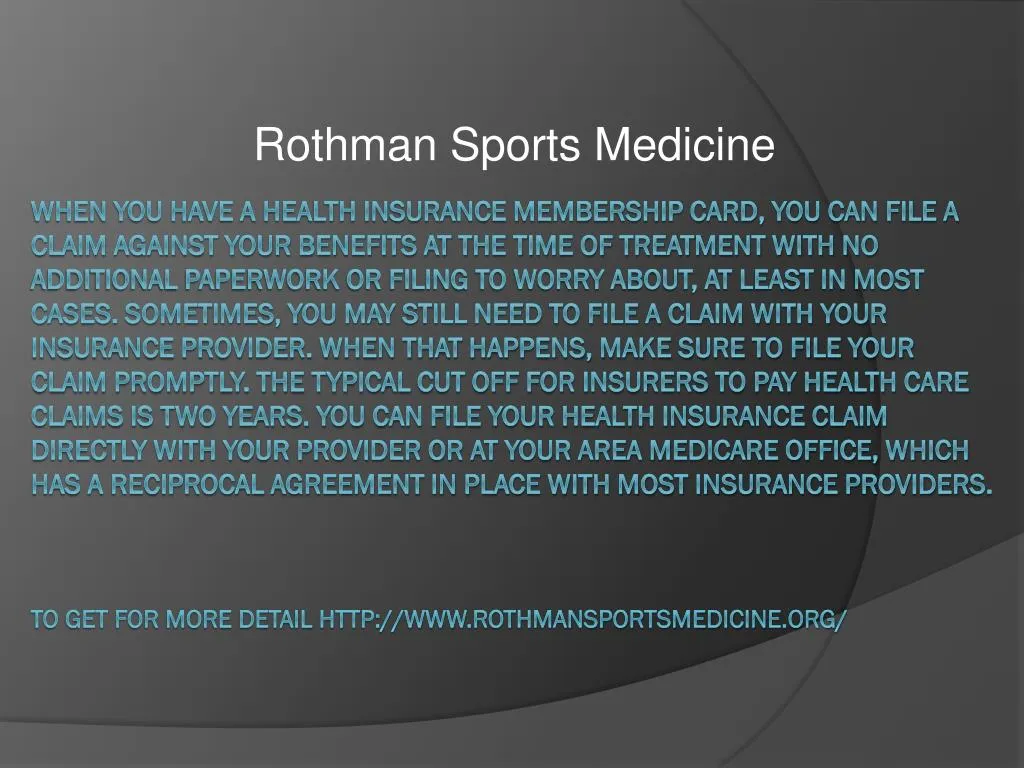 rothman sports medicine