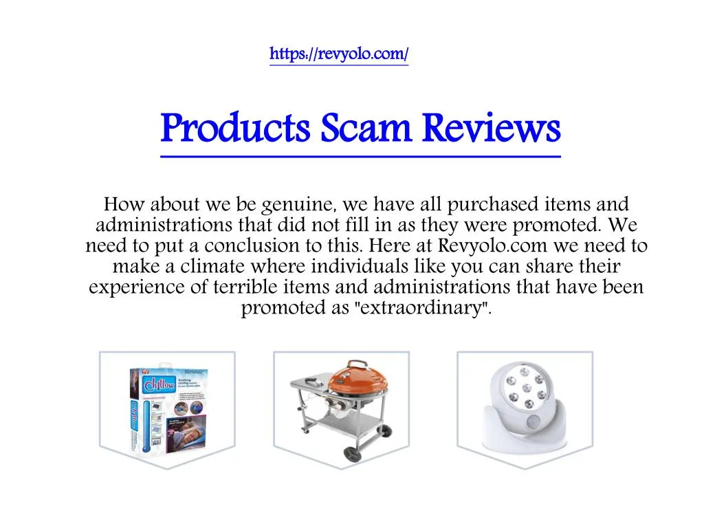 products scam reviews