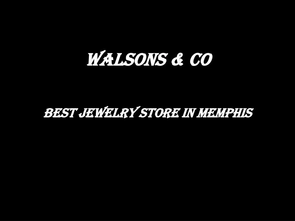 walsons co
