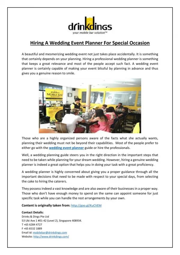 Hiring A Wedding Event Planner For Special Occasion