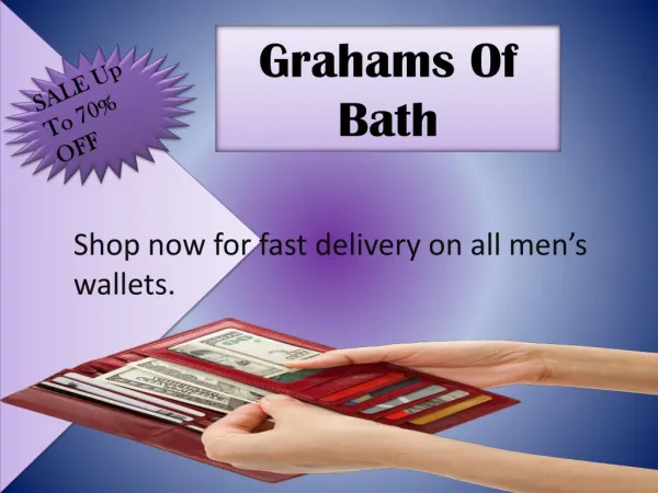 Shop Now for Men Wallets At Grahams Of Bath