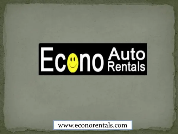 Econo Auto Rentals - Rent a Car in Tampa, Florida